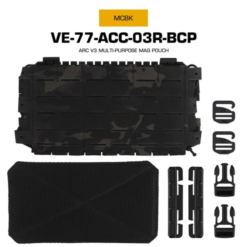 Tactical ARC V3 Molle Mag Pouch for M4/AR15, laser-cut, for hunting & airsoft. - Korvel