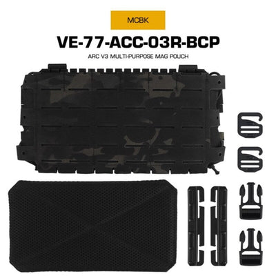 Tactical ARC V3 Molle Mag Pouch for M4/AR15, laser-cut, for hunting & airsoft. - Korvel