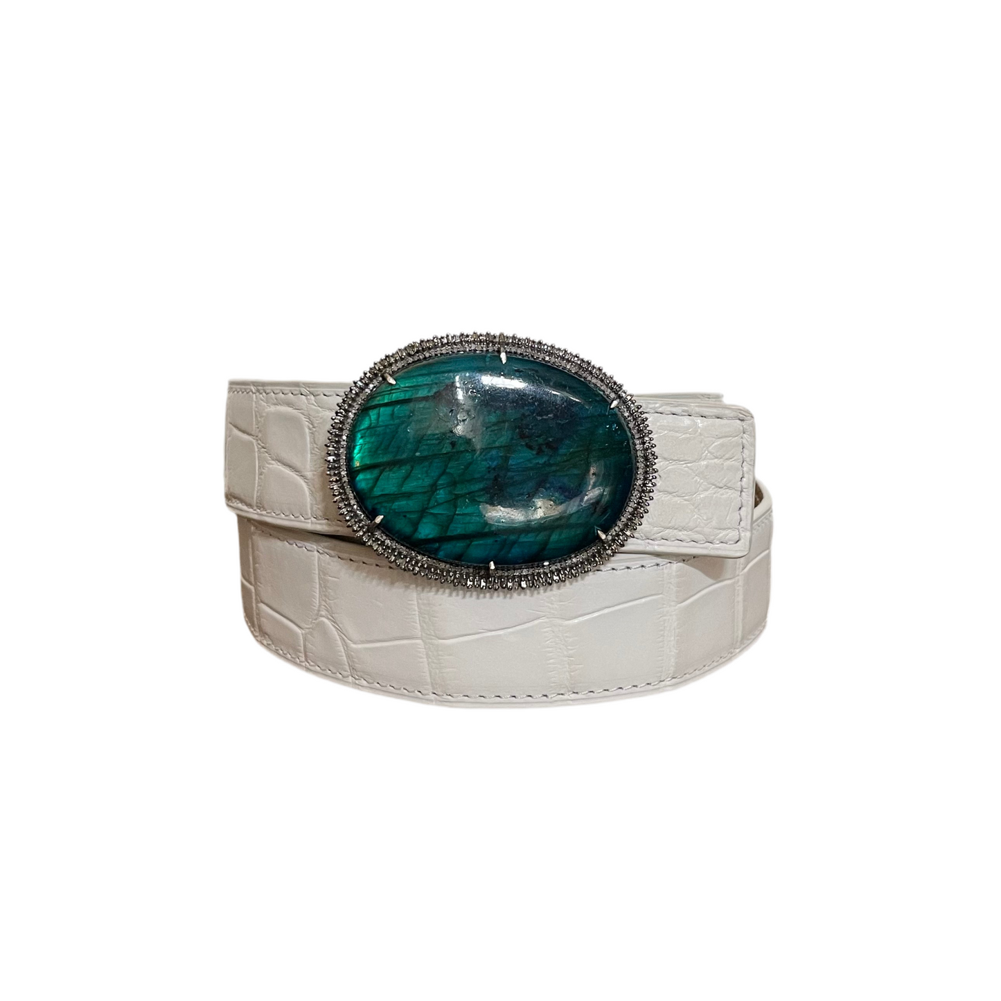 S. Carter Designs Labradorite Belt Buckle