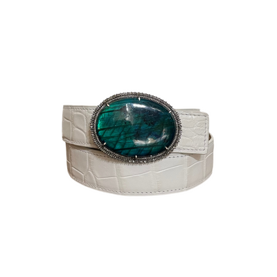 S. Carter Designs Labradorite Belt Buckle