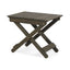 Outdoor Folding Wooden Side Table, Gray, 15"D x 22.75"W x 18.25"H - Korvel