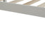 Elegante Estructura de Cama Plataforma Blanca Completa con Cabecera