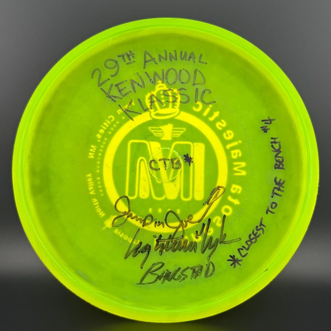 Disco de Golf Aero Edición Champion - Firmado por Jumpin Joe