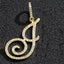 Hip Hop Grass Letter Pendant with Cuban Chain