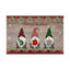 Christmas Snowman Linen Meal Mat Snowflake Grid Printed Table Mat Christmas Party Decoration Insulation Mat Holiday Decoration - Korvel