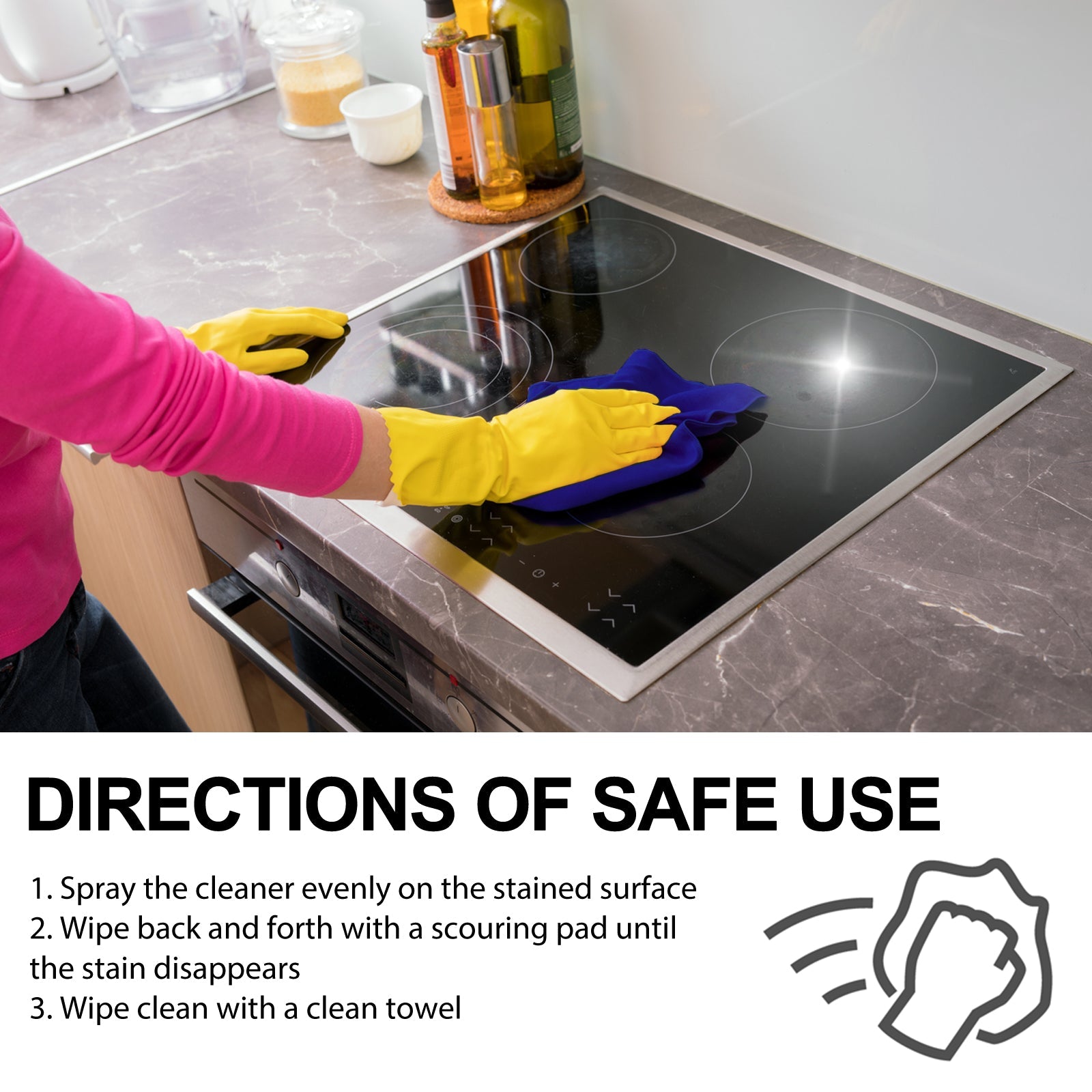 All Purpose Cleaner, Kitchen Dust Stains Heavy Oil Cleaning And Rust Removal Spray - Korvel