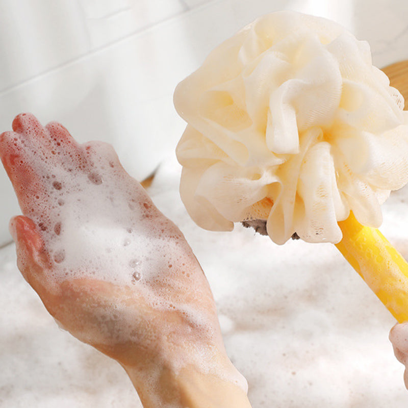 Japanese Style Long Handle Bath Brush with Soft Hair