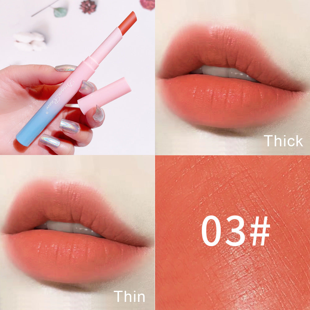 Makeup Automatic Rotating Lipstick Pen Matte Matte Lipstick Pen Not Easy to Decolorize Affordable Beauty Makeup - Korvel