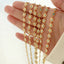 Flower blue drip oil niche light luxury necklace - Korvel