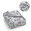 Pet Blanket Warm Cut Flower Footprint Cover Blanket Cat Dog Mat Fleece Embossed Pet Blanket - Korvel
