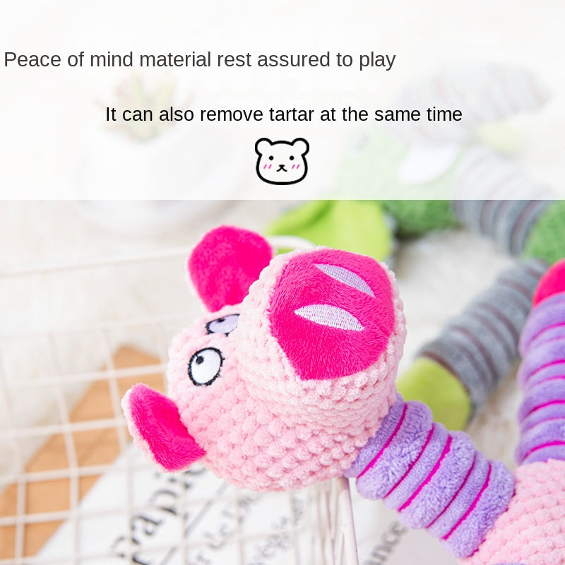 Large Letter Toy Elephant Bear Pig Animal Sound Toys for Pets - Korvel