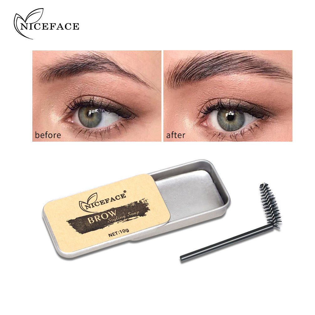 NICEFACENew Wild Colorless Eyebrow Styling Soap Eyebrow Cream Mascara Long Lasting Natural Eyebrow Soap - Korvel