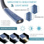 Night reading LED lighting book light USB charging tri color folding double head neck hanging reading light - Korvel