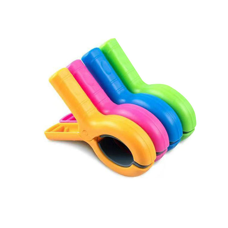 4/8-piece beach towel clips: for beach chairs, pool, cruise. Heavy-duty, strong, also works as clothes pins. - Korvel