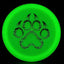 Nocturnal Alpha - Disco de Golf con Huella de Paw Print