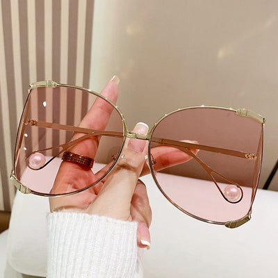 Lunettes de soleil surdimensionnées pour femmes de luxe - Accessoire de mode chic