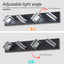 LED Modern Black Vanity Lights, 4-Lights Acrylic Matte Black Bathroom Vanity Lights Over Mirror - Korvel