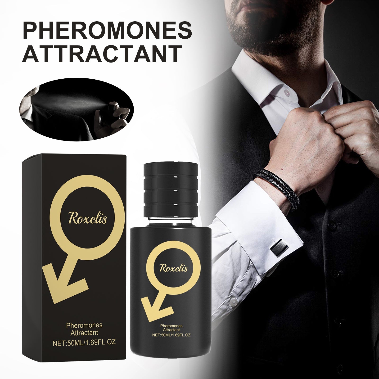 Pheromones Attractant, Natural Fresh Light Fragrance Lasting Fragrance Release Charm Niche Couple Dating Atmosphere Perfume - Korvel