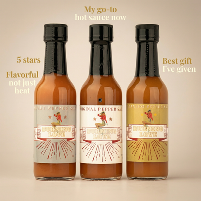 Hot Sauce 3-Pack Gift Set - Original, Habanero & Sweet Heat