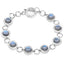 Bracelet en argent sterling .925 avec labradorite véritable de 15,48 carats