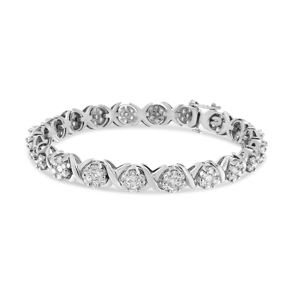 Pulsera de Tenis de Diamantes en Oro Blanco de 14K