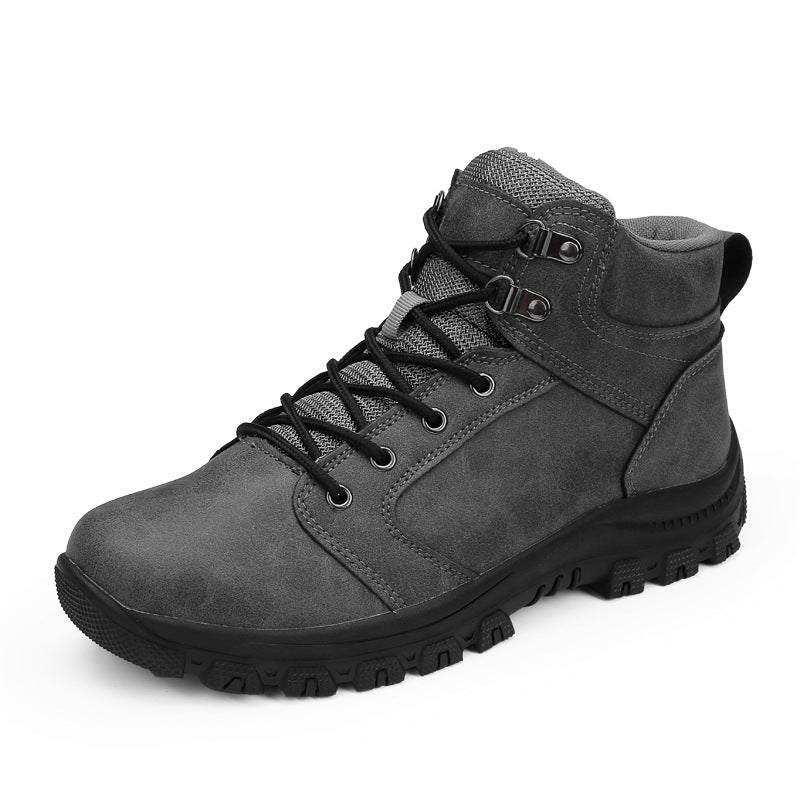 Botas de exterior de hombre de caña alta, absorbentes de impactos y antideslizantes