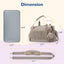 Large Capacity Striped Handbag for Travel