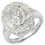 Bague de fiançailles en argent sterling avec diamant blanc véritable de 1,08 carat