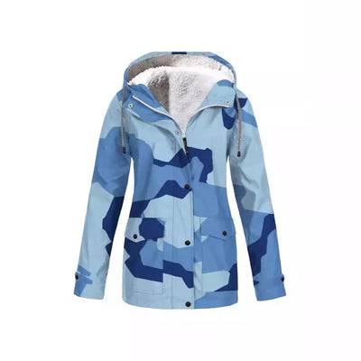 Hooded Camouflage Waterproof Outdoor Shell Jacket