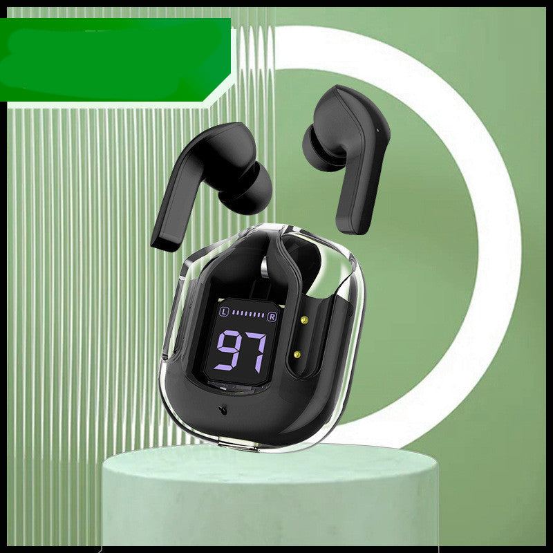 Mini Transparent Wireless Bluetooth Headset with Digital Display