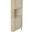 Corner cabinet ,Rattan door,Freestanding Corner Tables For Small Spaces, Corner Shelf Stand For Living Room, Kitchen, Bathroom - Korvel