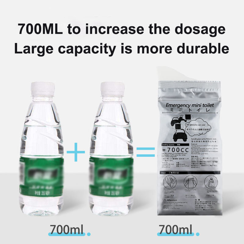 4-Pack Portable Outdoor Urine Bags - 700ml Capacity
