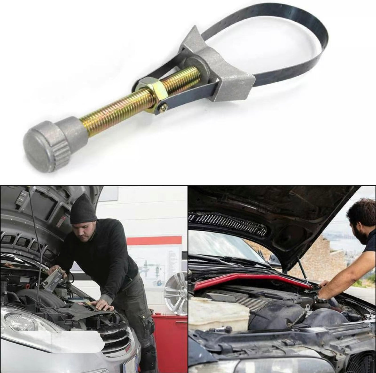 AutoTorque Strap Wrench for Effortless Oil Filter Removal