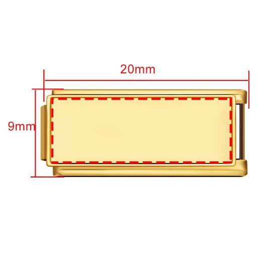 DIY Personalized Photo Picture Frame Making Titanium Steel Watch Band Chain Fashion Splicing Modular Bracelet - Korvel