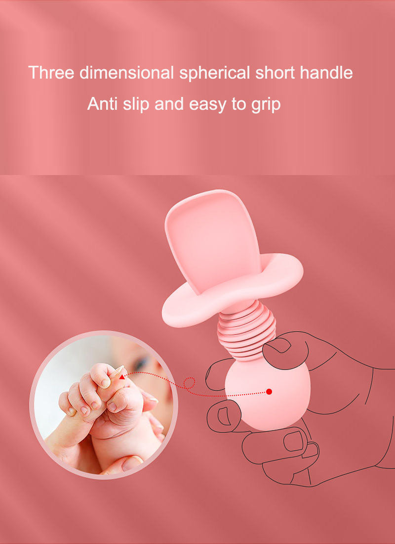 Baby silicone food fork and spoon - Korvel