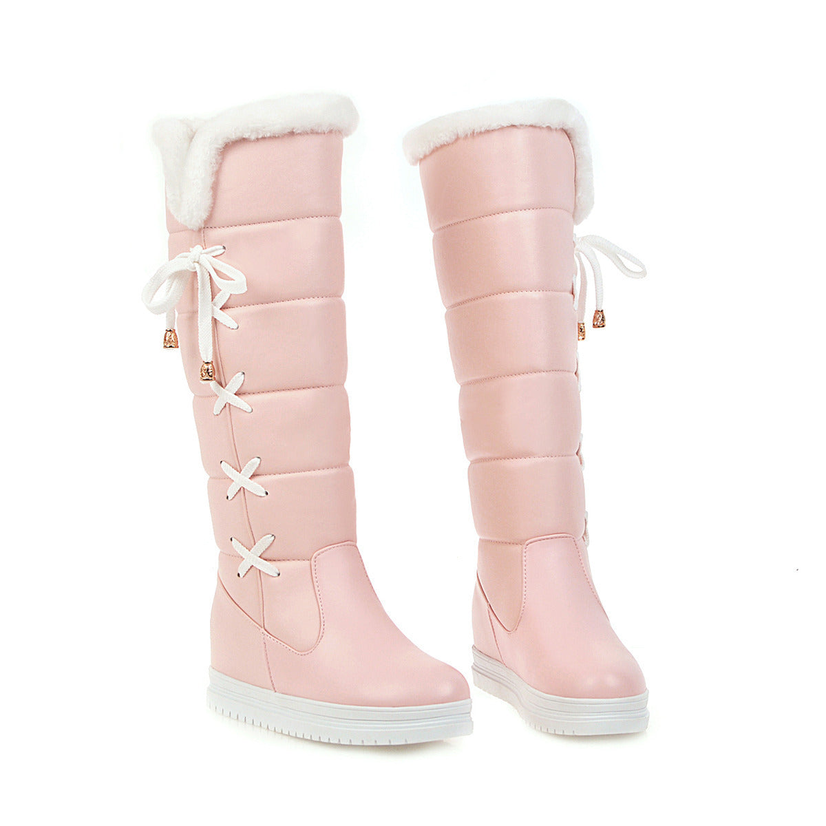 Elegant Plus Size Women's Knee-high Snow Boots