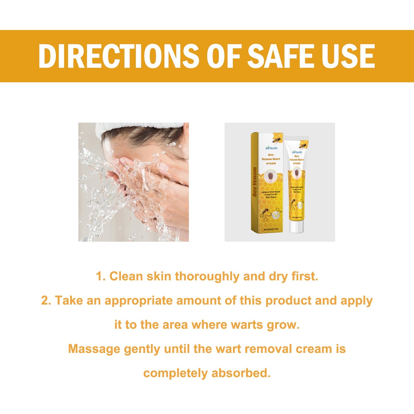 Premium Bee Venom Wart Care Cream for Smooth Skin