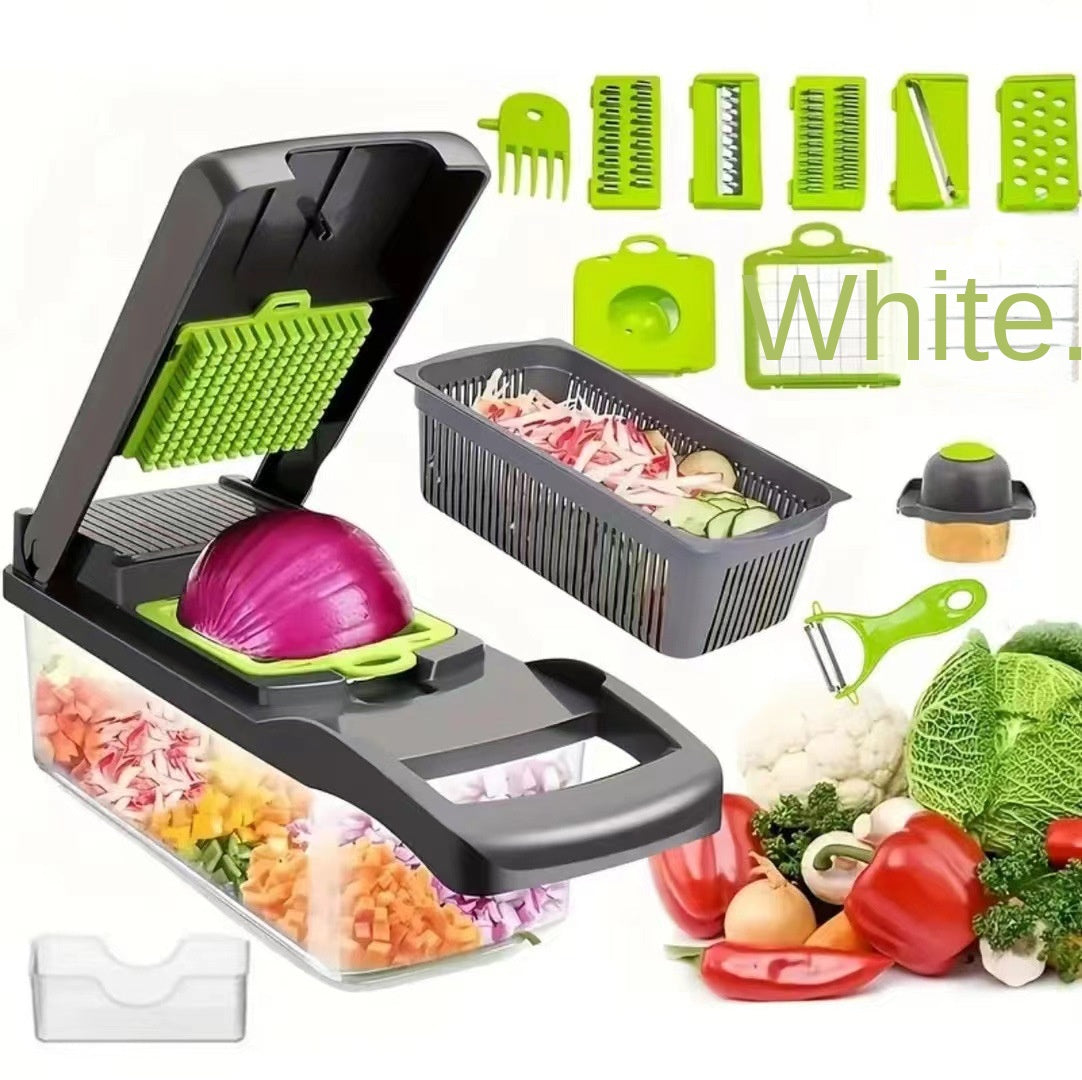 Multifunctional Vegetable Chopper Kitchen Dicer Grater Shredder Set Vegetable Cutter - Korvel