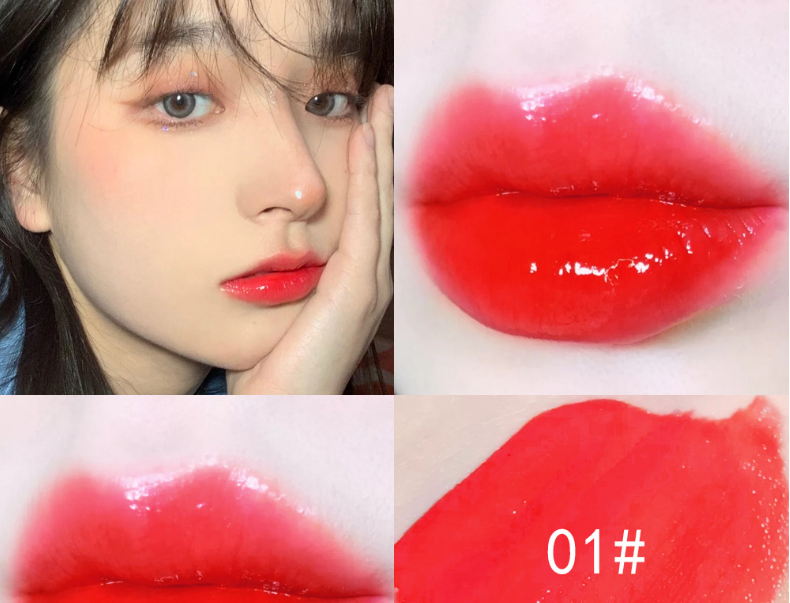 Dudu Lip Gloss Colorless Transparent Lip Gloss Bright Crystal Lip Gloss Glass Lip Fine Glitter Pearl With Shiny Jelly Color - Korvel
