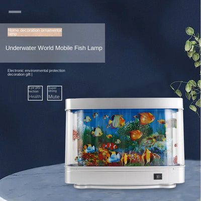 Ornamental fish simulation lamp, aquarium lamp, LED sea view lamp, desktop home night decoration small table lamp, small fish lamp - Korvel