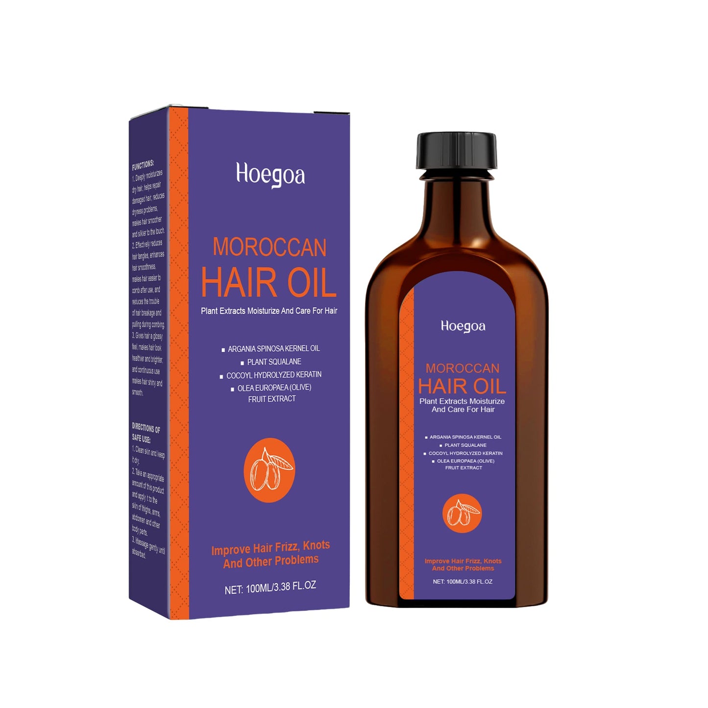 Morocco Hair Care Essential Oil Nourishes Moisturizing Hair Care Supple Essence Improves Dryness And Tangles - Korvel