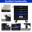 4 DRAWERS MULTIFUNCTIONAL TOOL CART WITH WHEELS-BLACK - Korvel
