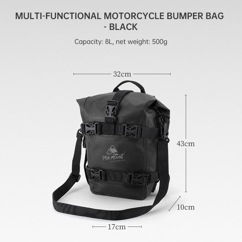 Premium Motorcycle Bumper Bag - Waterproof & Spacious