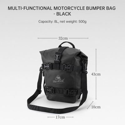 Premium Motorcycle Bumper Bag - Waterproof & Spacious