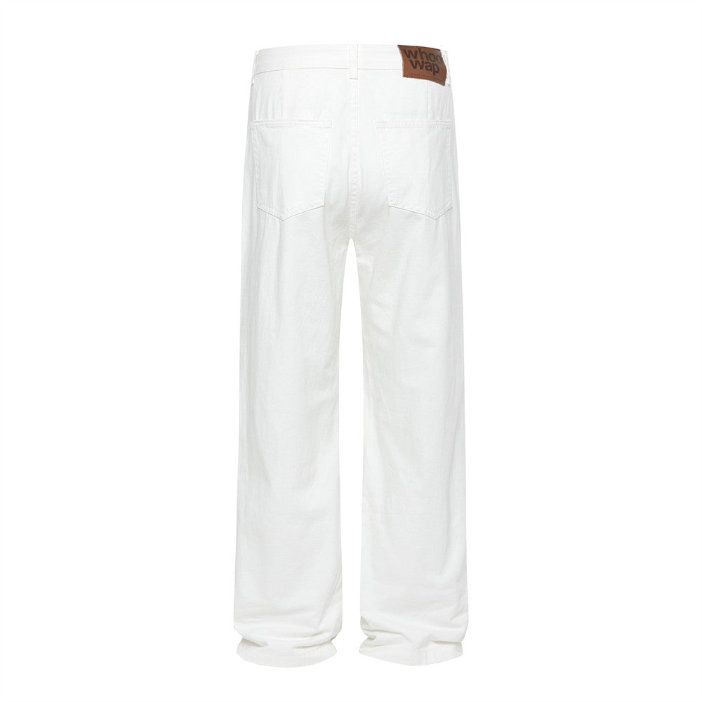 Pantalons en denim loose pour hommes - Pantalons larges tendance urbaine