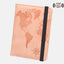 World Map Passport Case with Anti-Magnetic Features