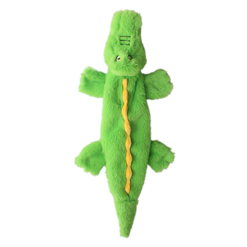 New Pet Plush Crocodile Pig Elephant Sound Paper Toy Dog Boredom-Relieving Durable Shell Toy - Korvel