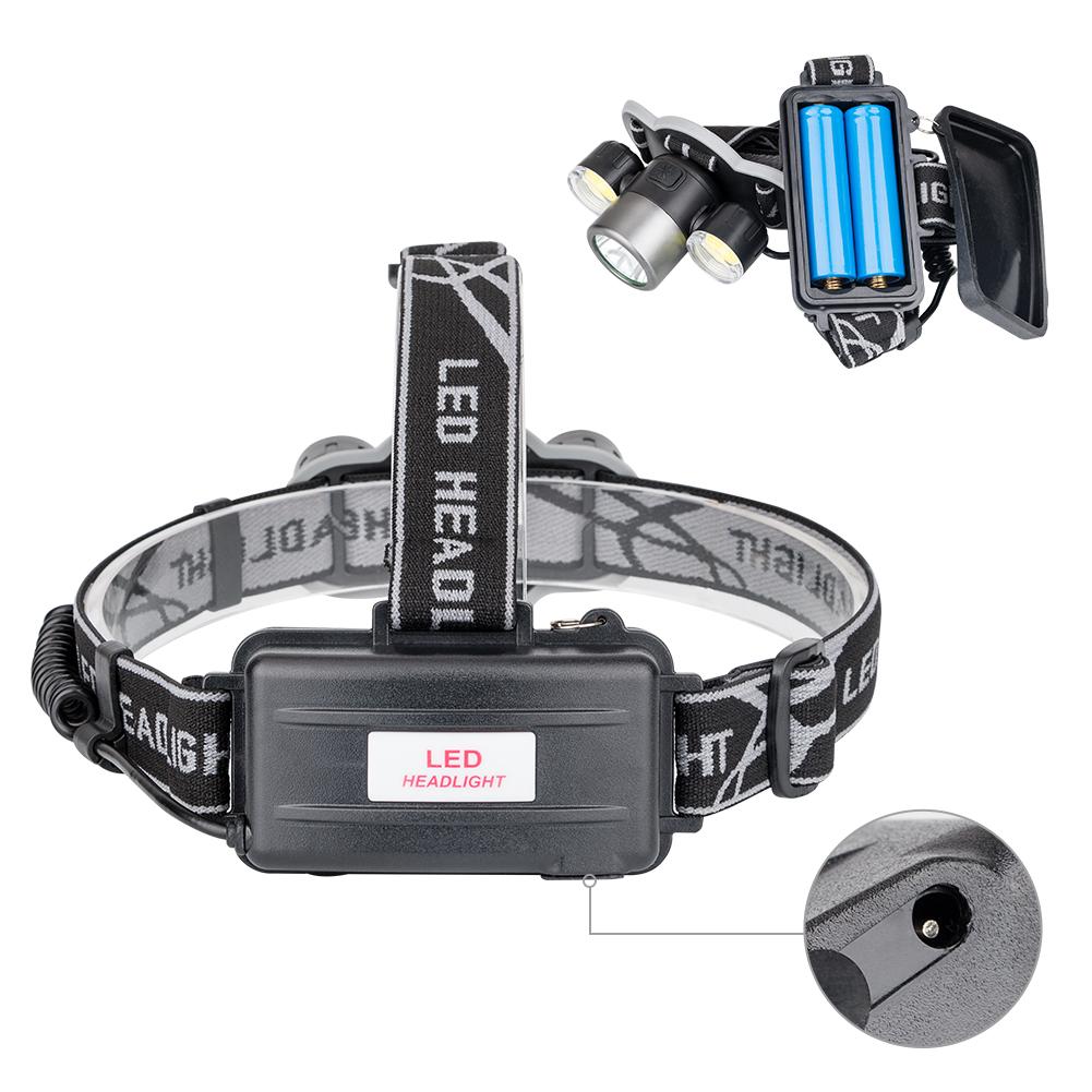 6000 Lumen Rechargeable Headlamp with Adjustable Light Modes