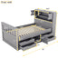 Twin Size Captain Platform Bed Frame with Storage in Gray