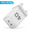 Adaptateur de voyage à chargement rapide Dual PD